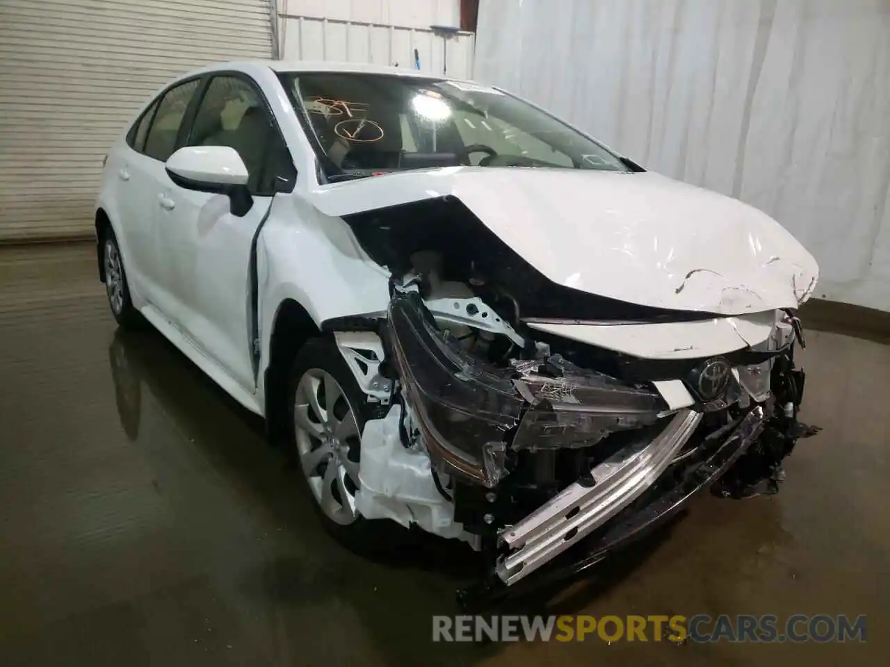 1 Photograph of a damaged car JTDEPMAE7MJ189636 TOYOTA COROLLA 2021