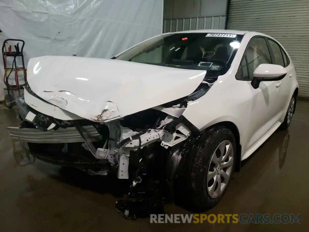 2 Photograph of a damaged car JTDEPMAE7MJ189636 TOYOTA COROLLA 2021