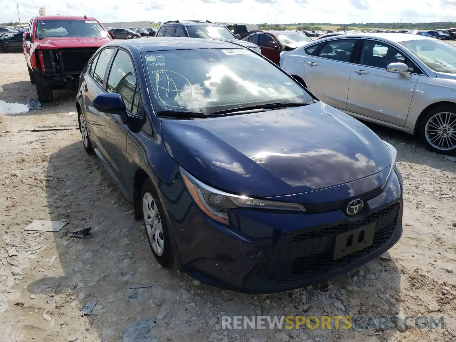 1 Photograph of a damaged car JTDEPMAE8MJ117246 TOYOTA COROLLA 2021