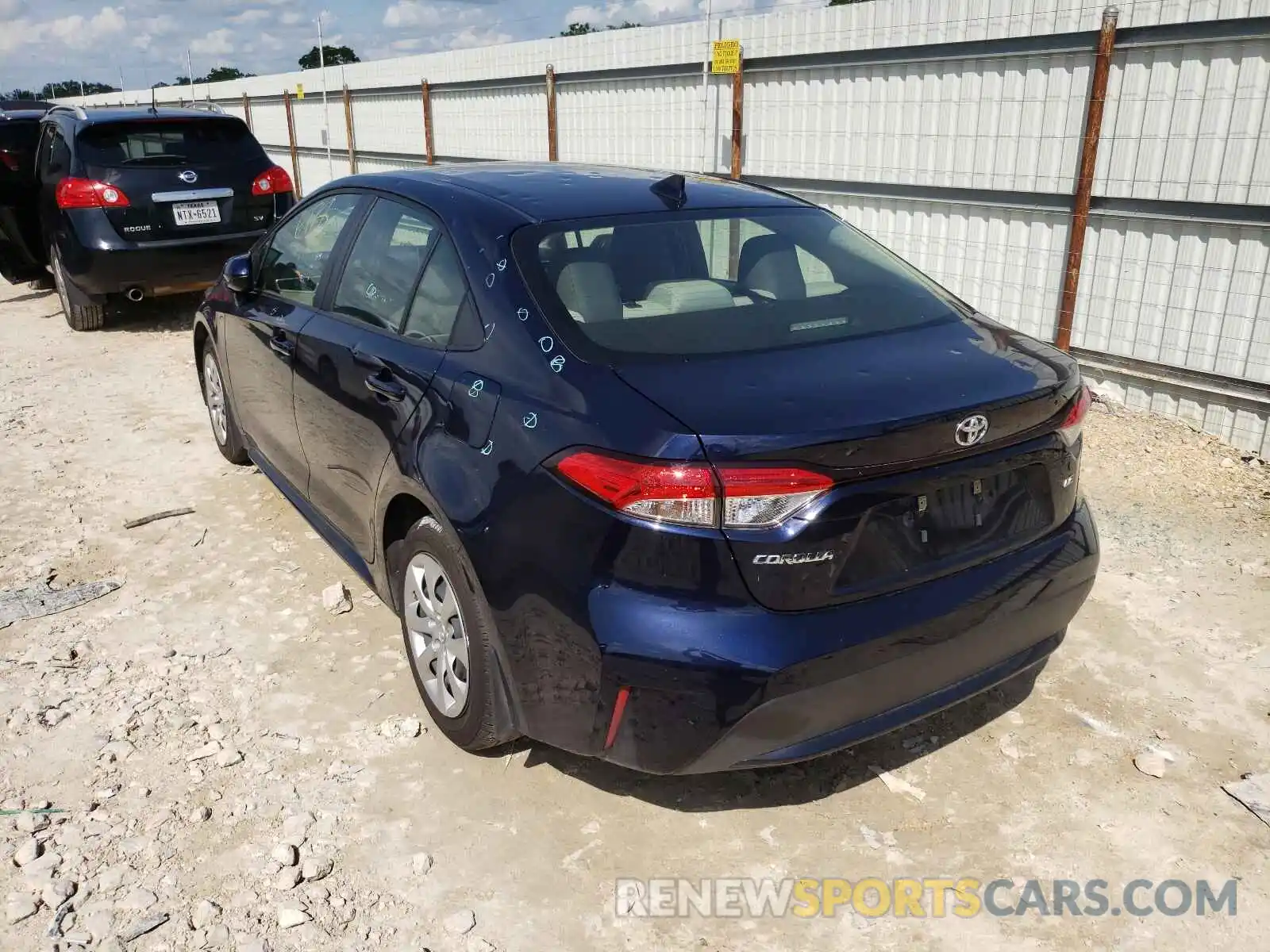 3 Photograph of a damaged car JTDEPMAE8MJ117246 TOYOTA COROLLA 2021