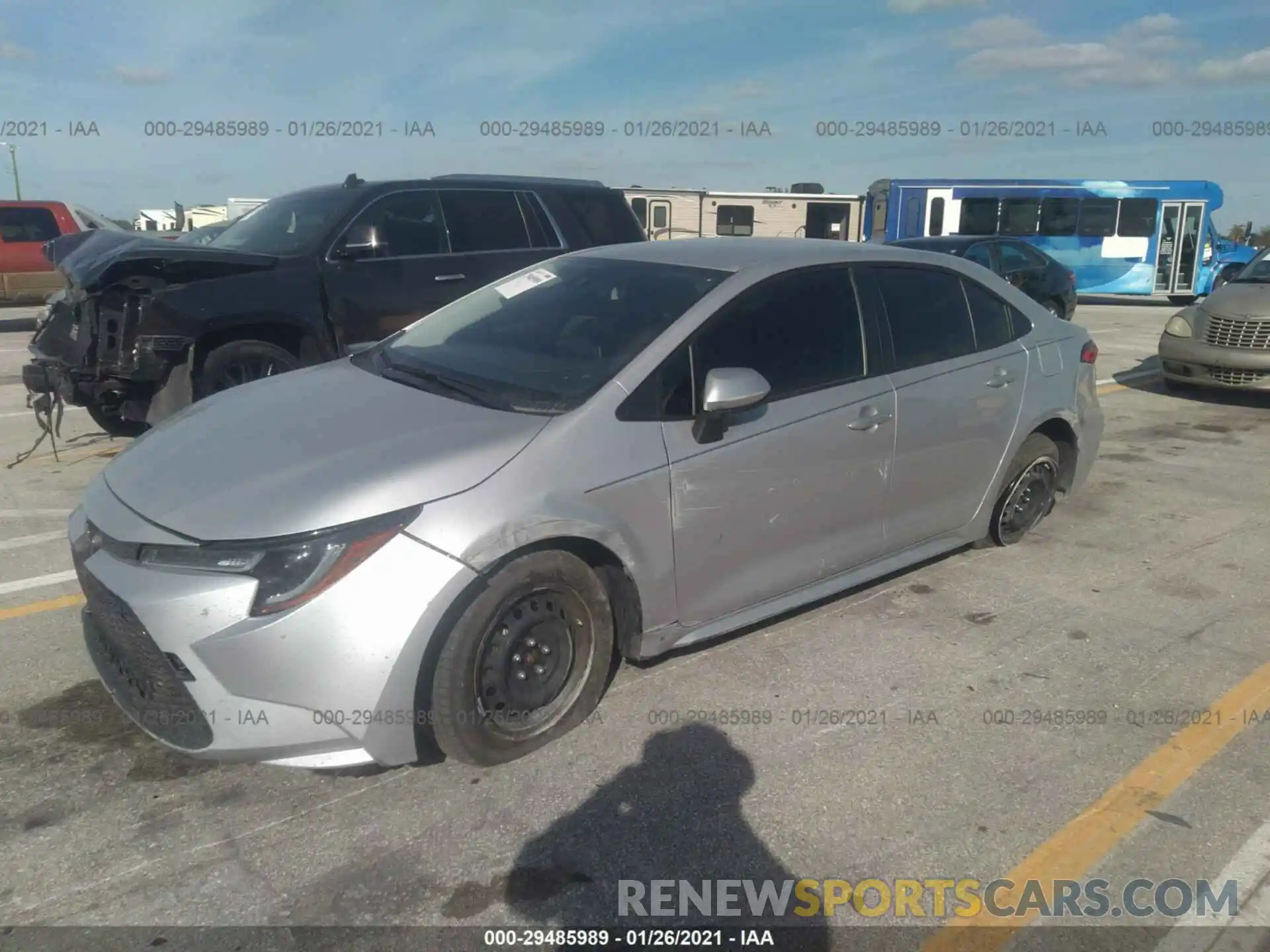 2 Photograph of a damaged car JTDEPMAE8MJ117859 TOYOTA COROLLA 2021