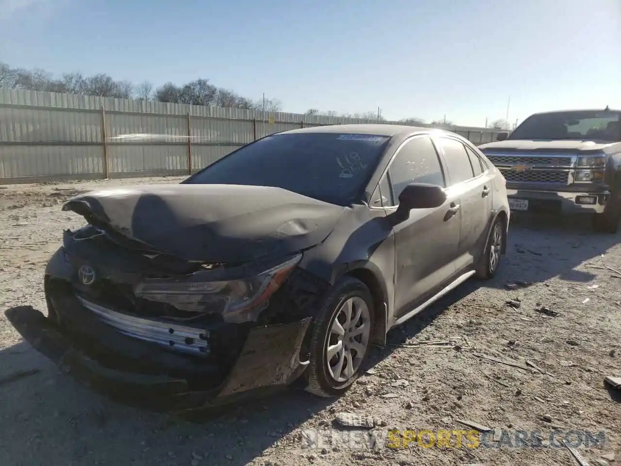 2 Photograph of a damaged car JTDEPMAE8MJ118056 TOYOTA COROLLA 2021