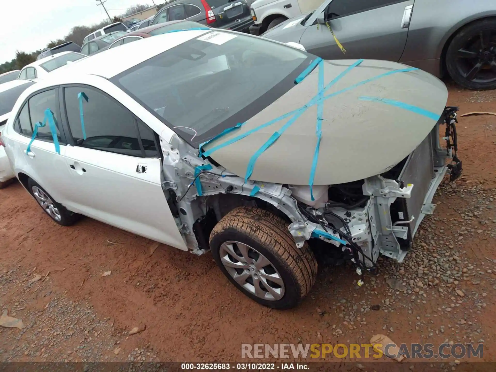 1 Photograph of a damaged car JTDEPMAE8MJ118087 TOYOTA COROLLA 2021