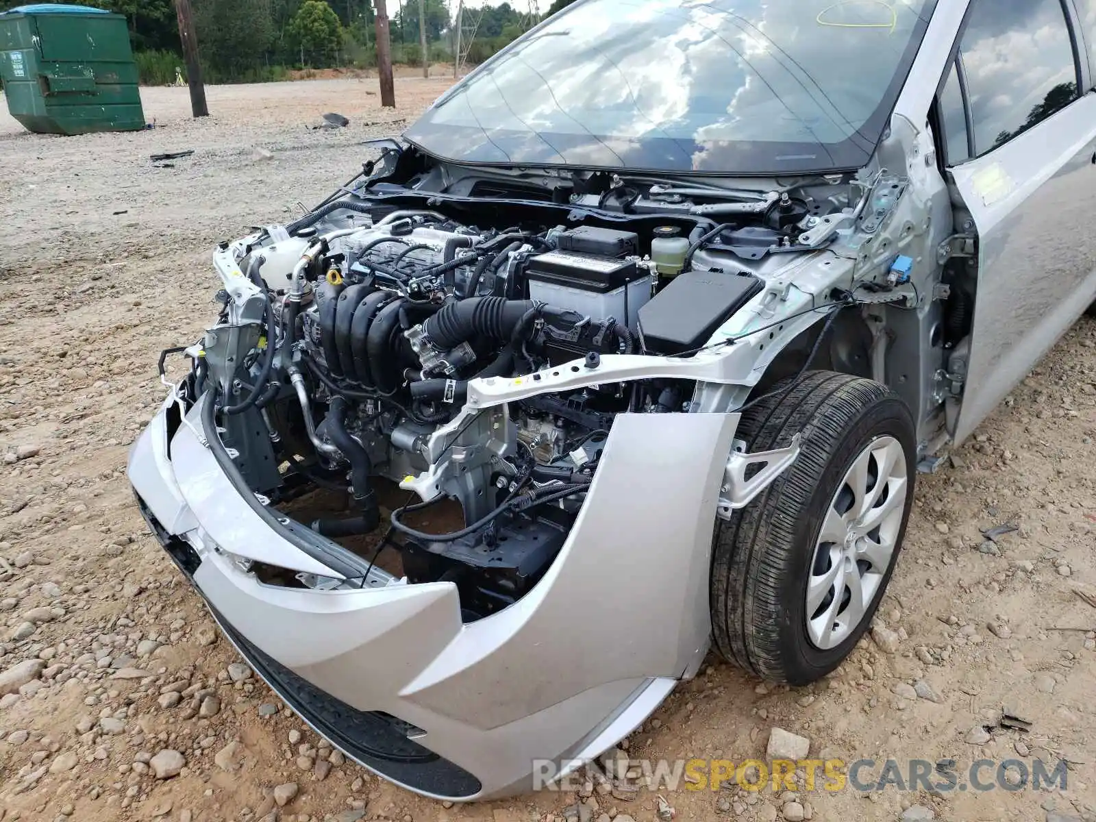 9 Photograph of a damaged car JTDEPMAE8MJ118591 TOYOTA COROLLA 2021