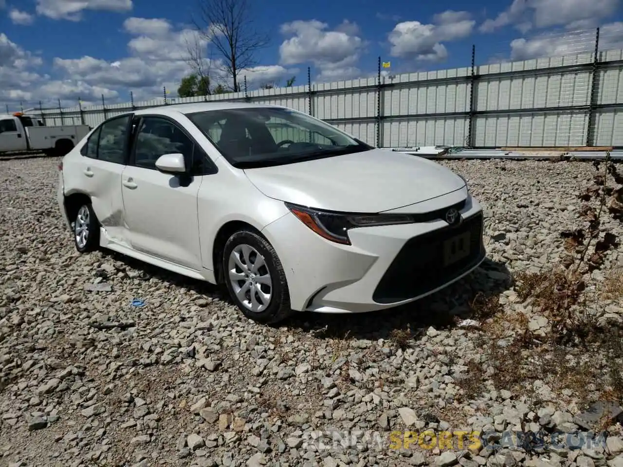 1 Photograph of a damaged car JTDEPMAE8MJ119319 TOYOTA COROLLA 2021