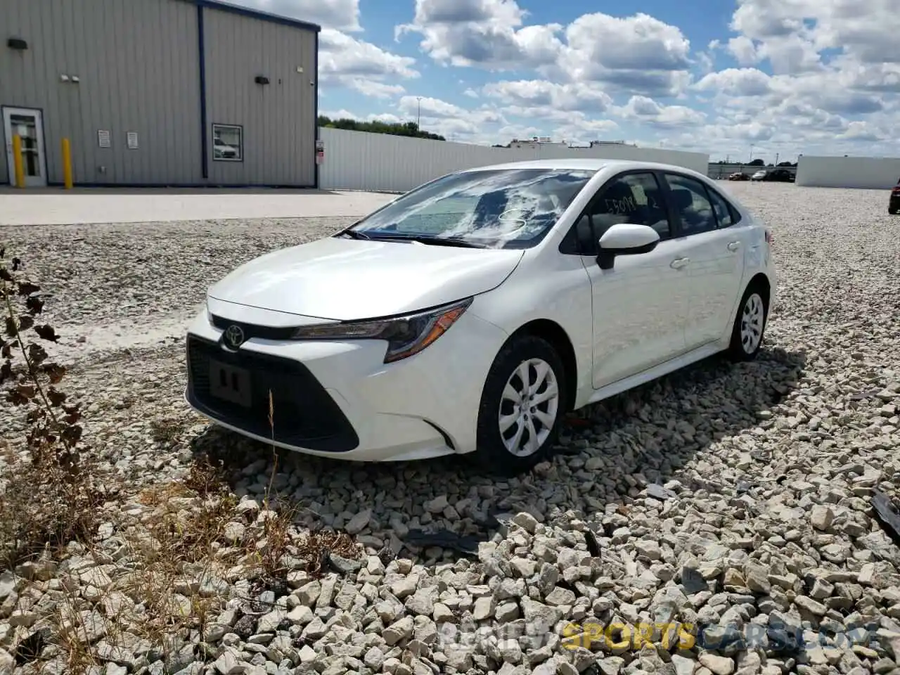 2 Photograph of a damaged car JTDEPMAE8MJ119319 TOYOTA COROLLA 2021