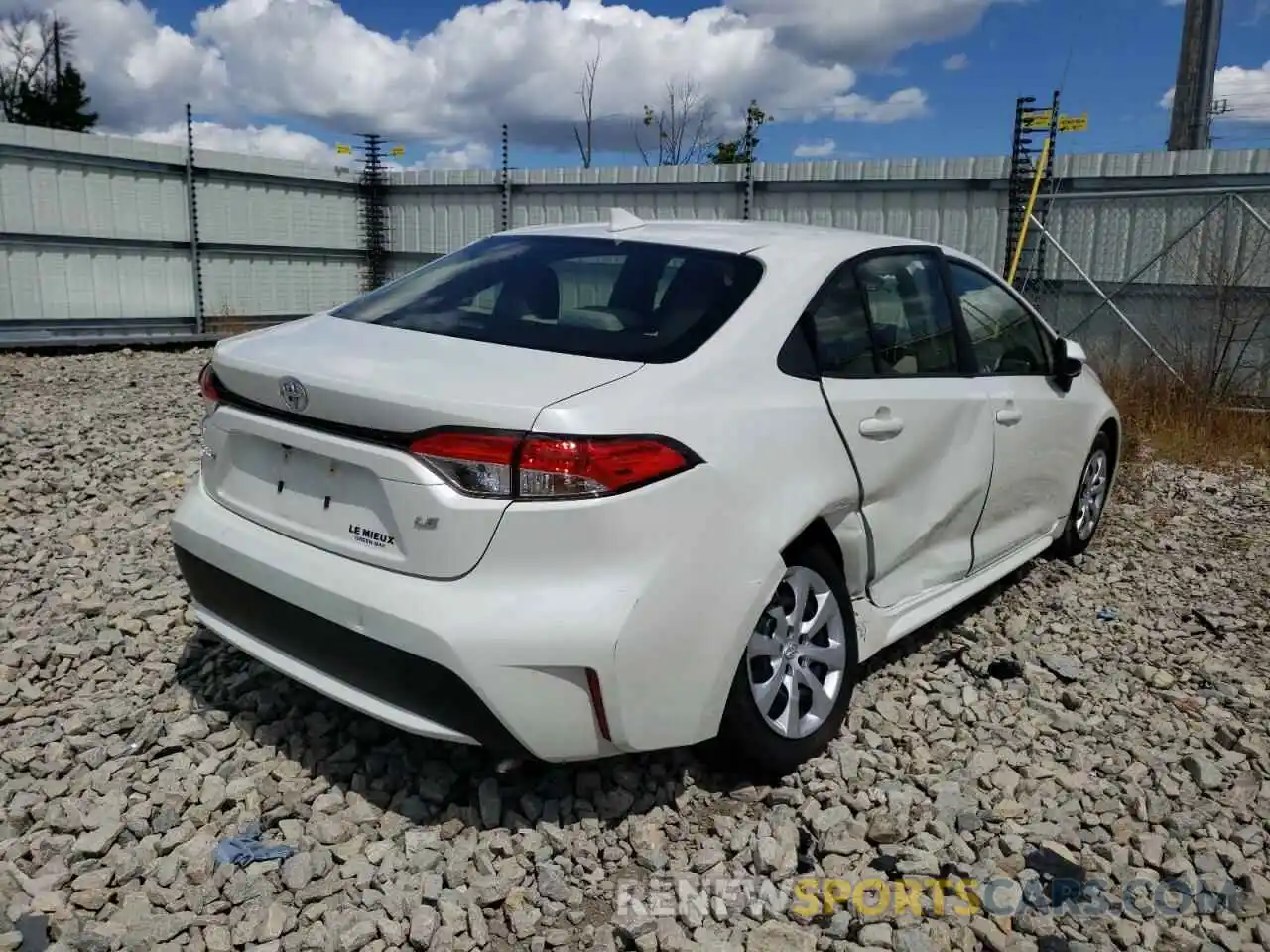 4 Photograph of a damaged car JTDEPMAE8MJ119319 TOYOTA COROLLA 2021