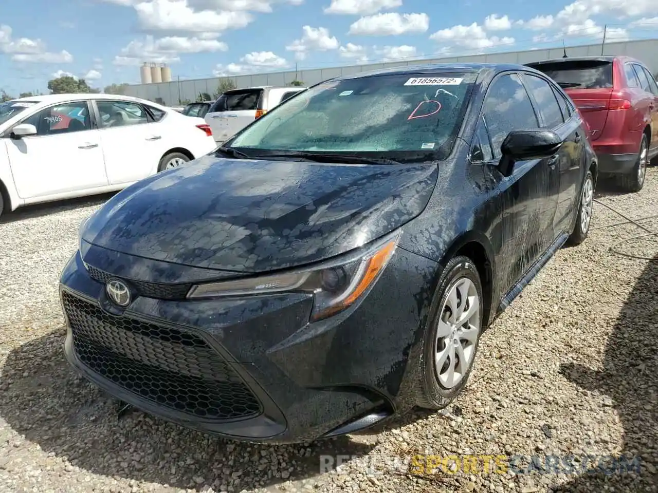 2 Photograph of a damaged car JTDEPMAE8MJ119594 TOYOTA COROLLA 2021