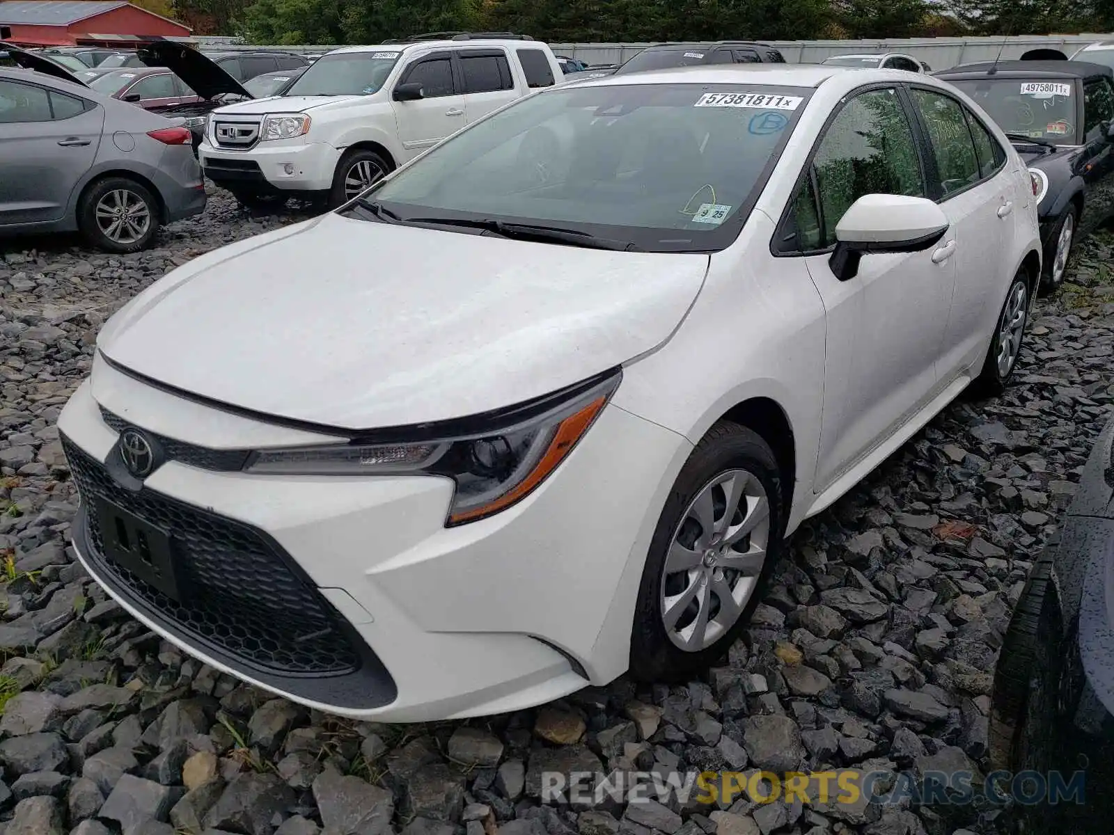 2 Photograph of a damaged car JTDEPMAE8MJ120387 TOYOTA COROLLA 2021