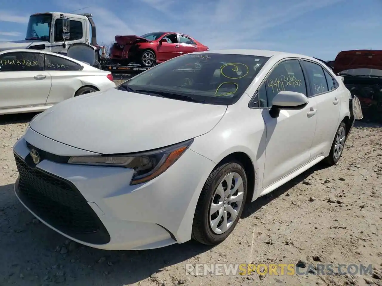 2 Photograph of a damaged car JTDEPMAE8MJ121376 TOYOTA COROLLA 2021