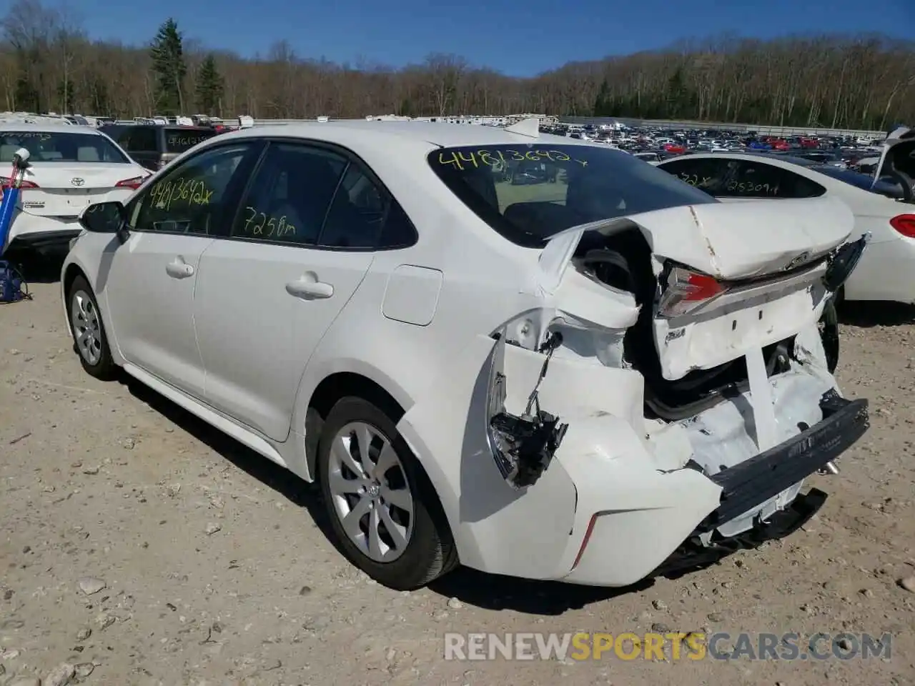 3 Photograph of a damaged car JTDEPMAE8MJ121376 TOYOTA COROLLA 2021