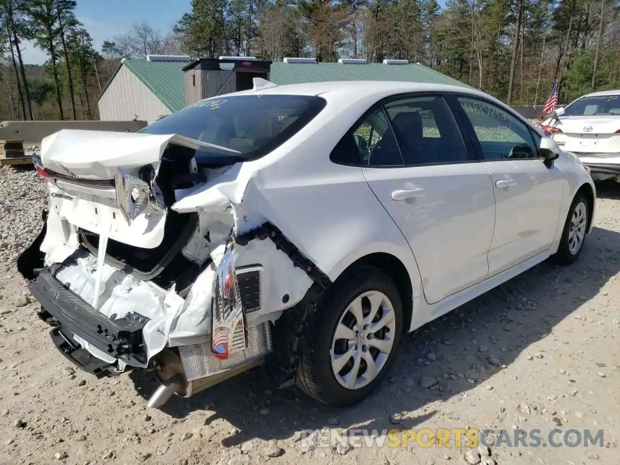 4 Photograph of a damaged car JTDEPMAE8MJ121376 TOYOTA COROLLA 2021