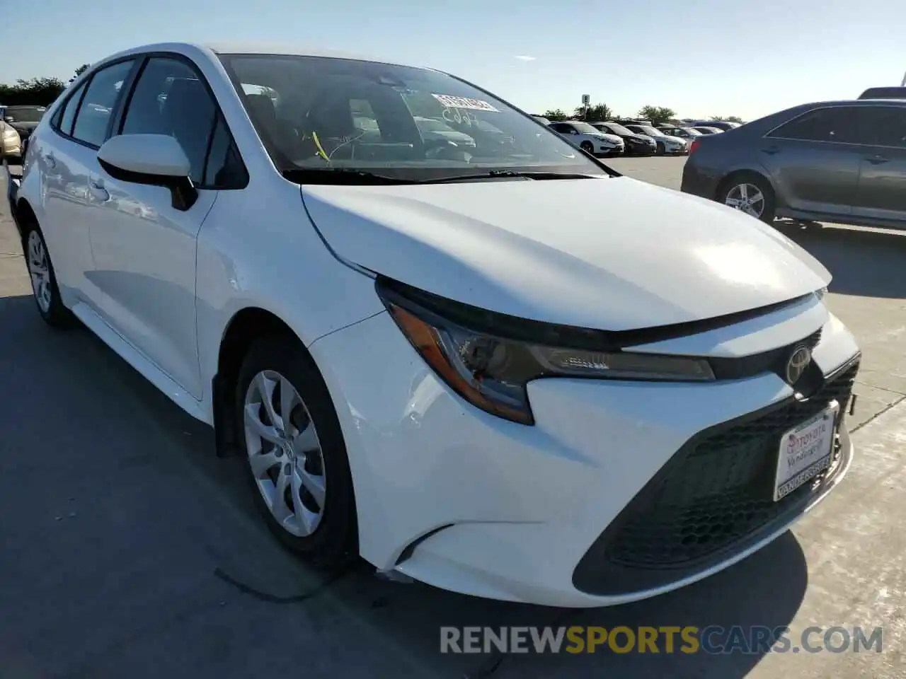 1 Photograph of a damaged car JTDEPMAE8MJ121944 TOYOTA COROLLA 2021