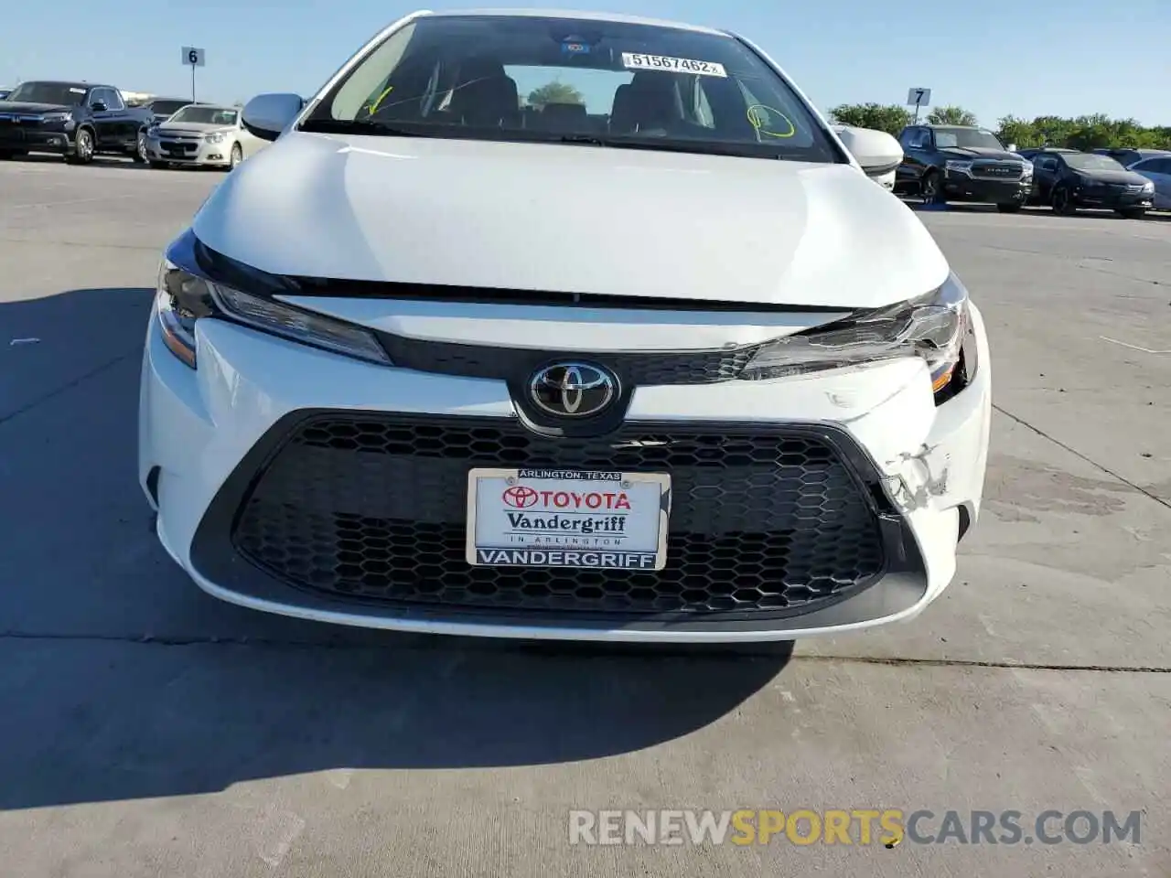 9 Photograph of a damaged car JTDEPMAE8MJ121944 TOYOTA COROLLA 2021