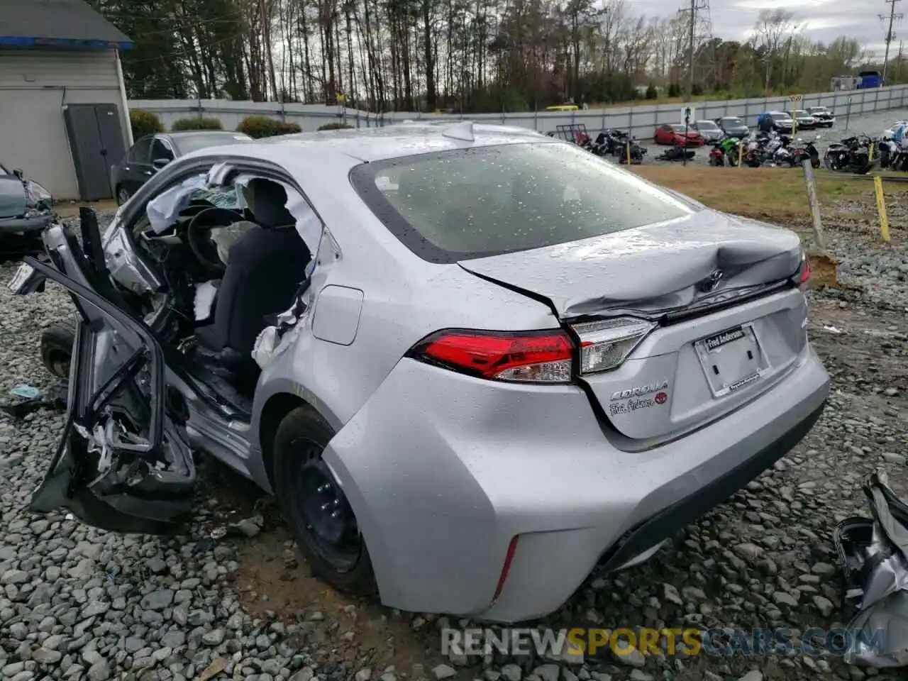 3 Photograph of a damaged car JTDEPMAE8MJ124990 TOYOTA COROLLA 2021