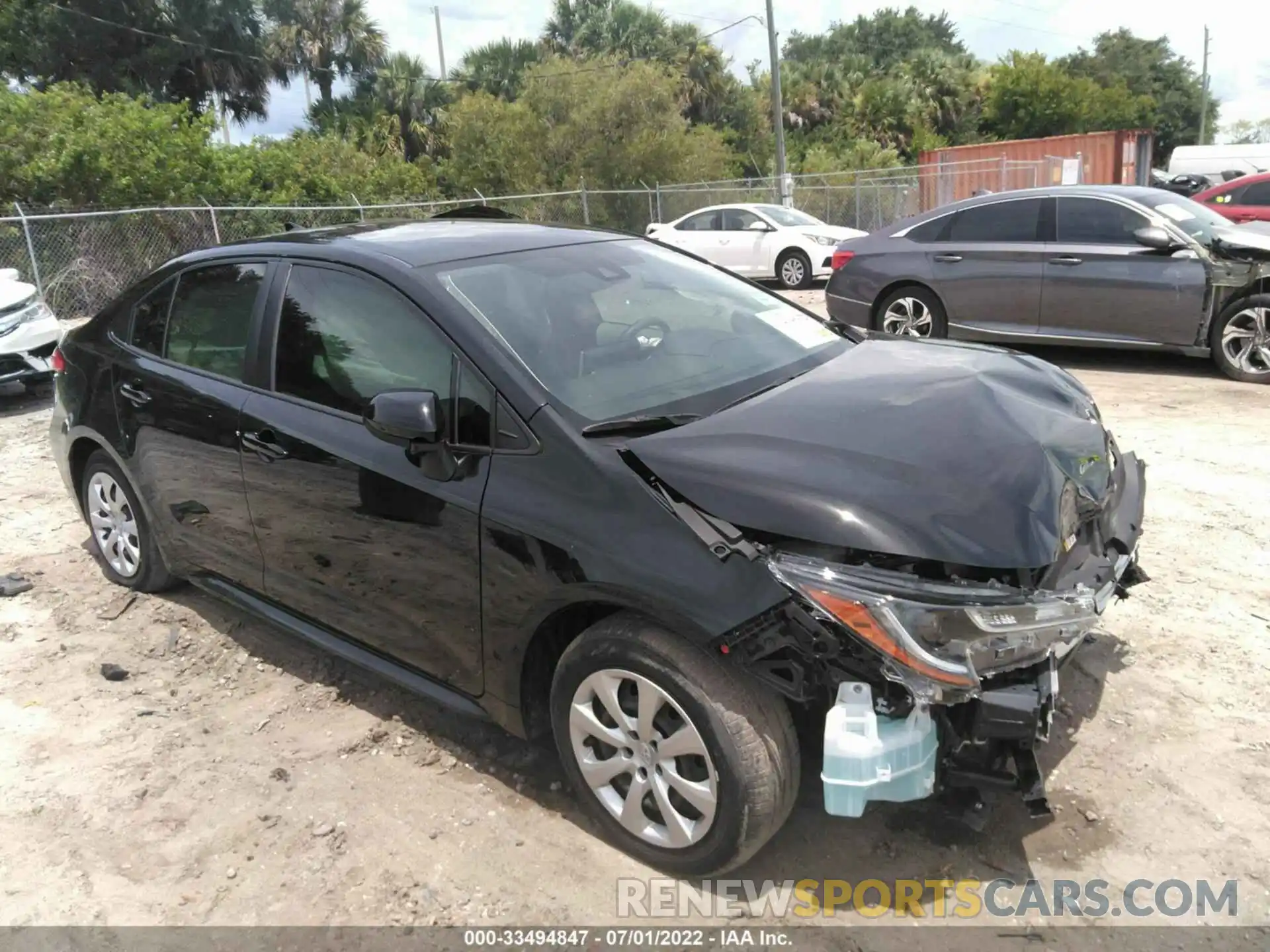 1 Photograph of a damaged car JTDEPMAE8MJ125086 TOYOTA COROLLA 2021