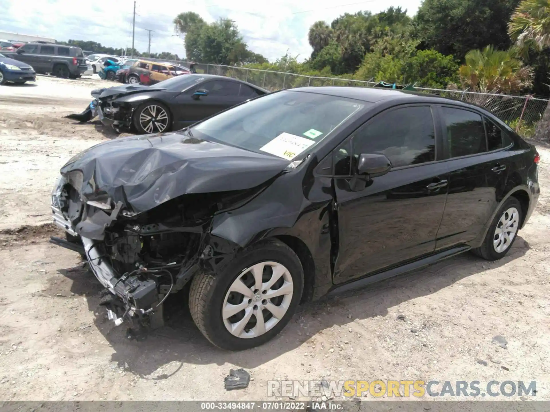 2 Photograph of a damaged car JTDEPMAE8MJ125086 TOYOTA COROLLA 2021