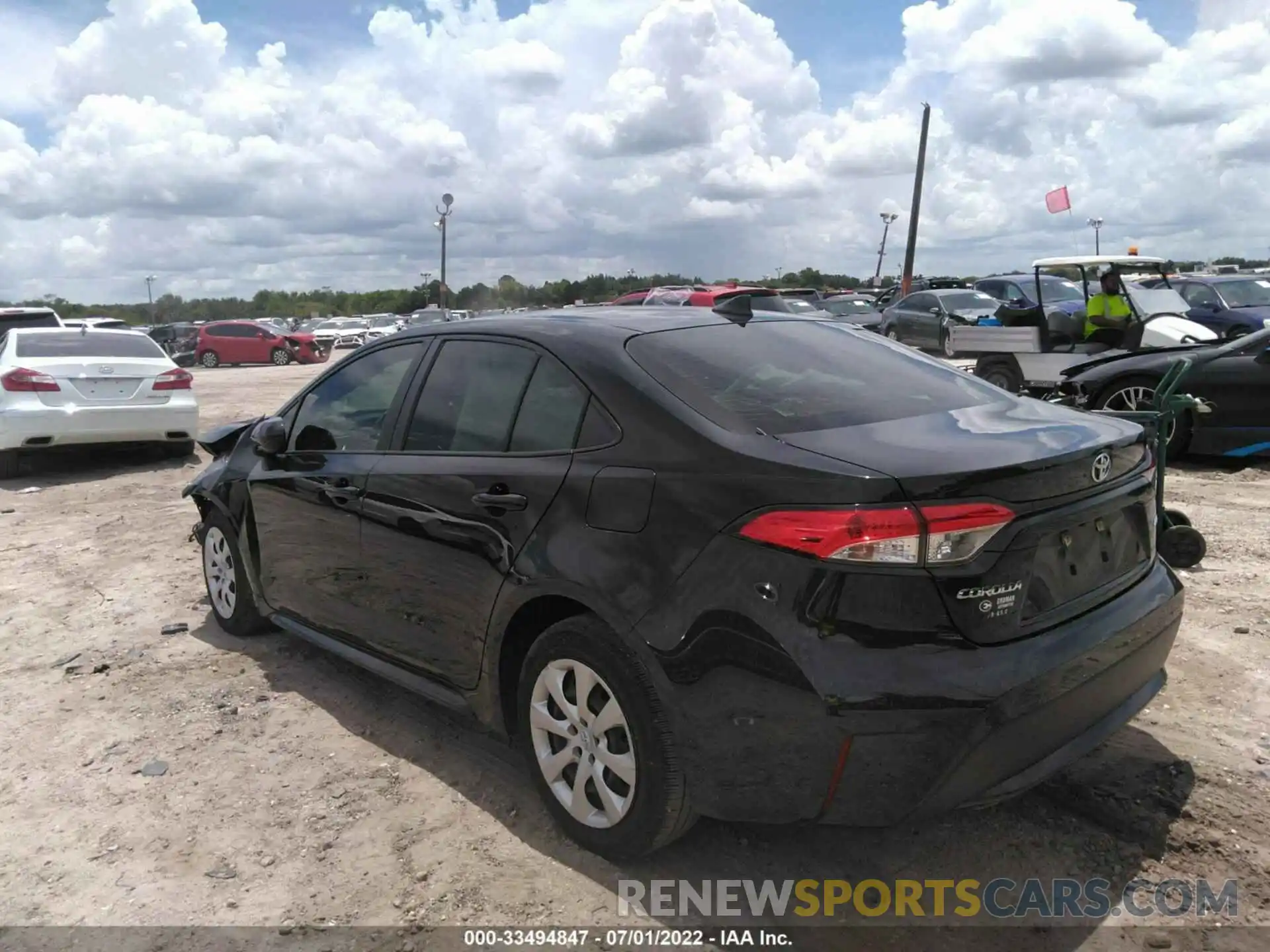 3 Photograph of a damaged car JTDEPMAE8MJ125086 TOYOTA COROLLA 2021