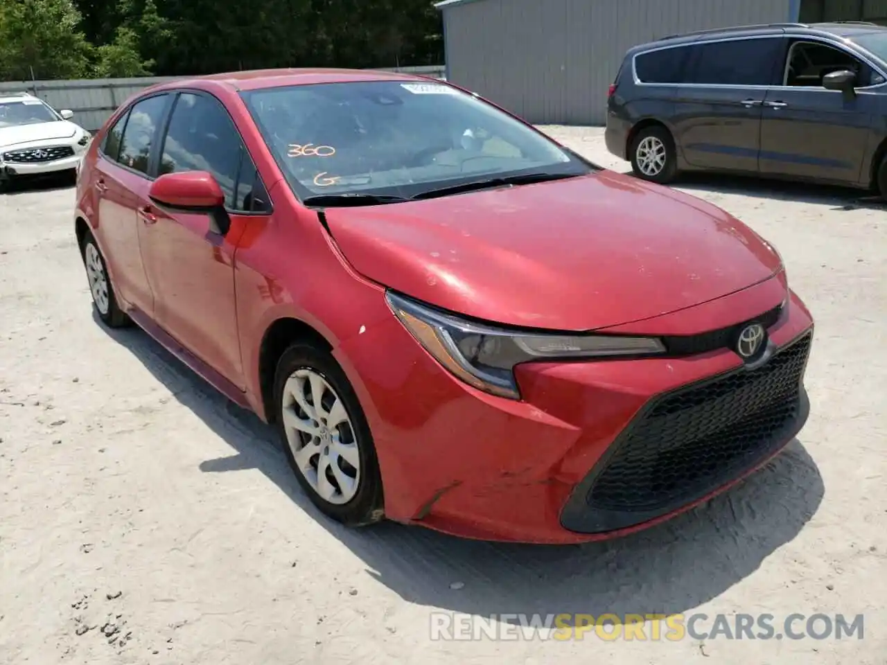 1 Photograph of a damaged car JTDEPMAE8MJ125752 TOYOTA COROLLA 2021