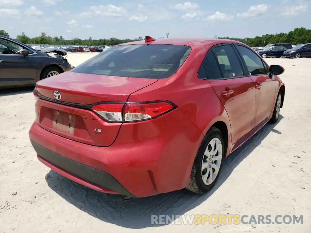 4 Photograph of a damaged car JTDEPMAE8MJ125752 TOYOTA COROLLA 2021