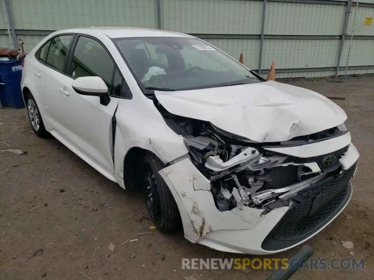 1 Photograph of a damaged car JTDEPMAE8MJ126187 TOYOTA COROLLA 2021