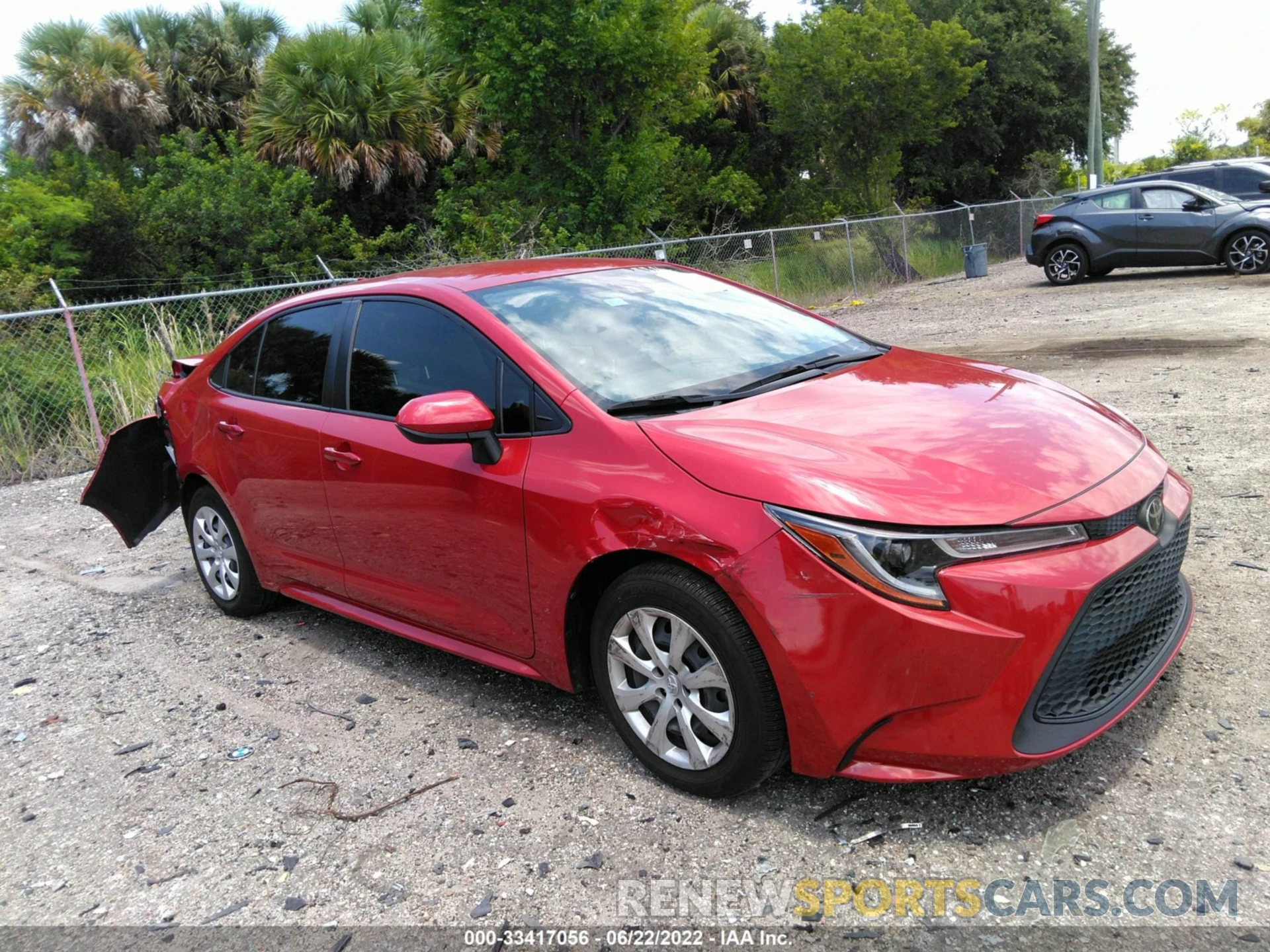 1 Photograph of a damaged car JTDEPMAE8MJ126254 TOYOTA COROLLA 2021