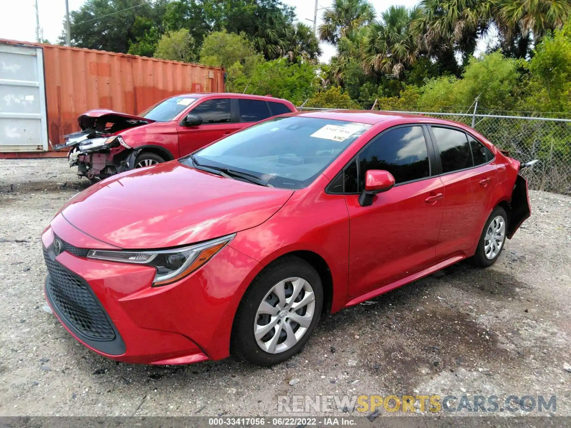 2 Photograph of a damaged car JTDEPMAE8MJ126254 TOYOTA COROLLA 2021