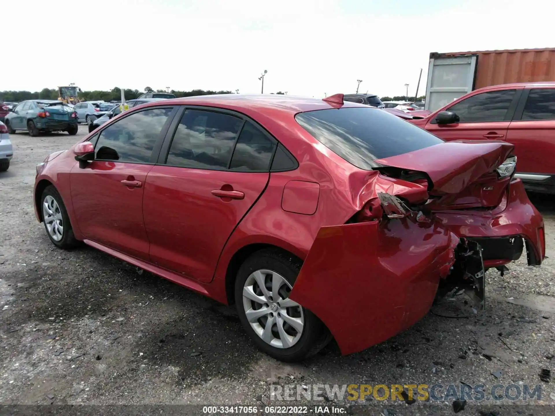 3 Photograph of a damaged car JTDEPMAE8MJ126254 TOYOTA COROLLA 2021