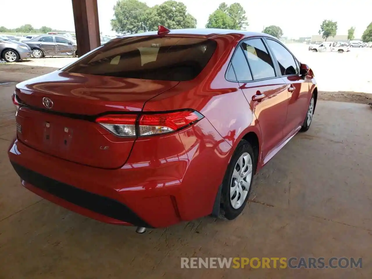 4 Photograph of a damaged car JTDEPMAE8MJ127517 TOYOTA COROLLA 2021