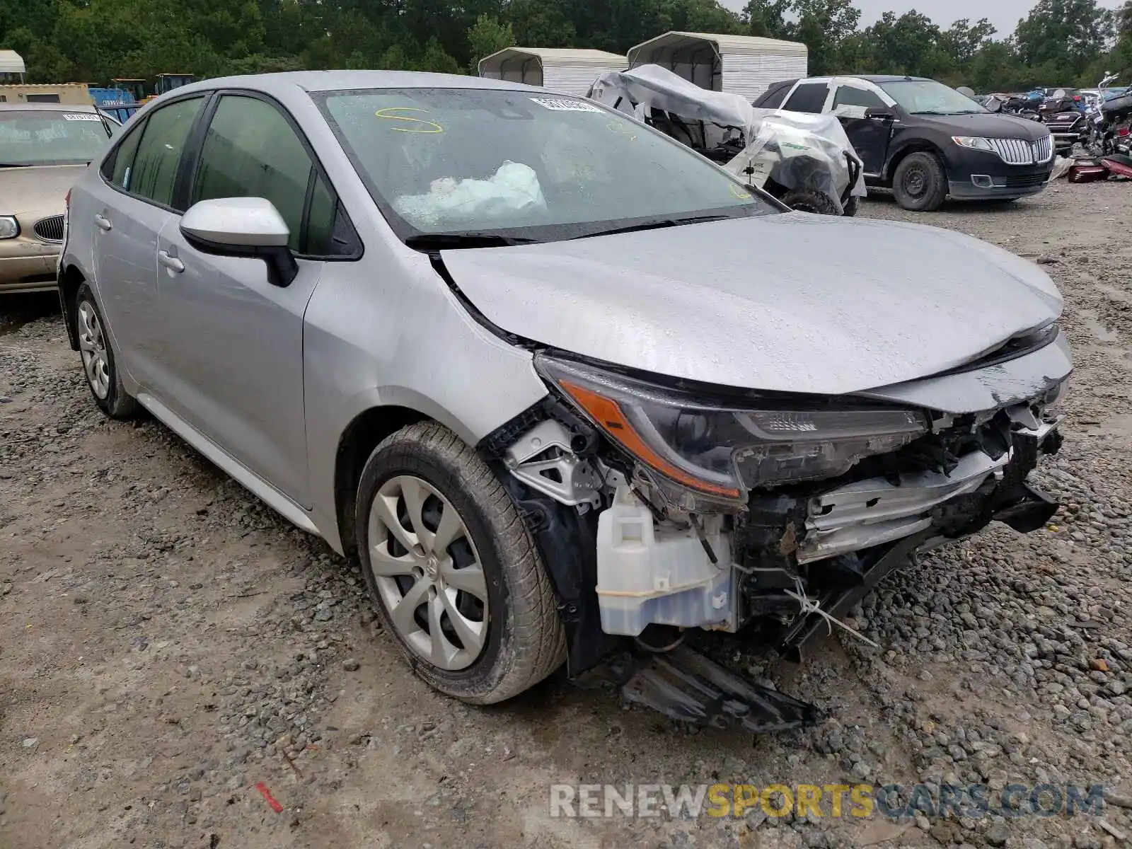 1 Photograph of a damaged car JTDEPMAE8MJ127632 TOYOTA COROLLA 2021