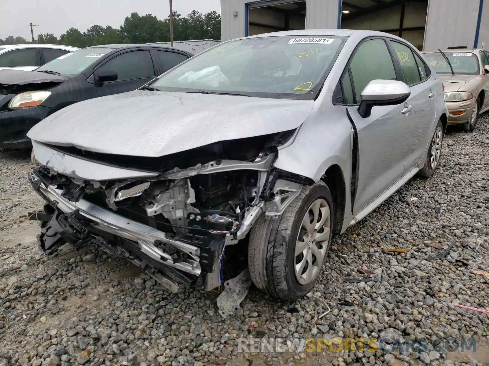 2 Photograph of a damaged car JTDEPMAE8MJ127632 TOYOTA COROLLA 2021