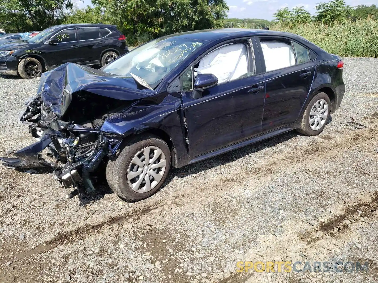 2 Photograph of a damaged car JTDEPMAE8MJ128229 TOYOTA COROLLA 2021