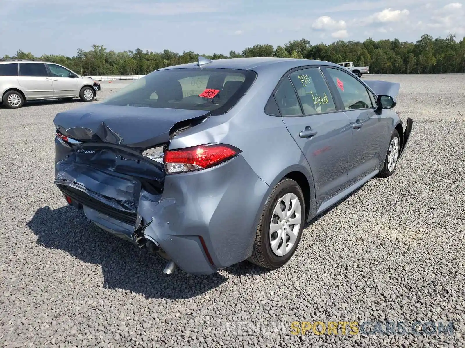 4 Photograph of a damaged car JTDEPMAE8MJ128943 TOYOTA COROLLA 2021