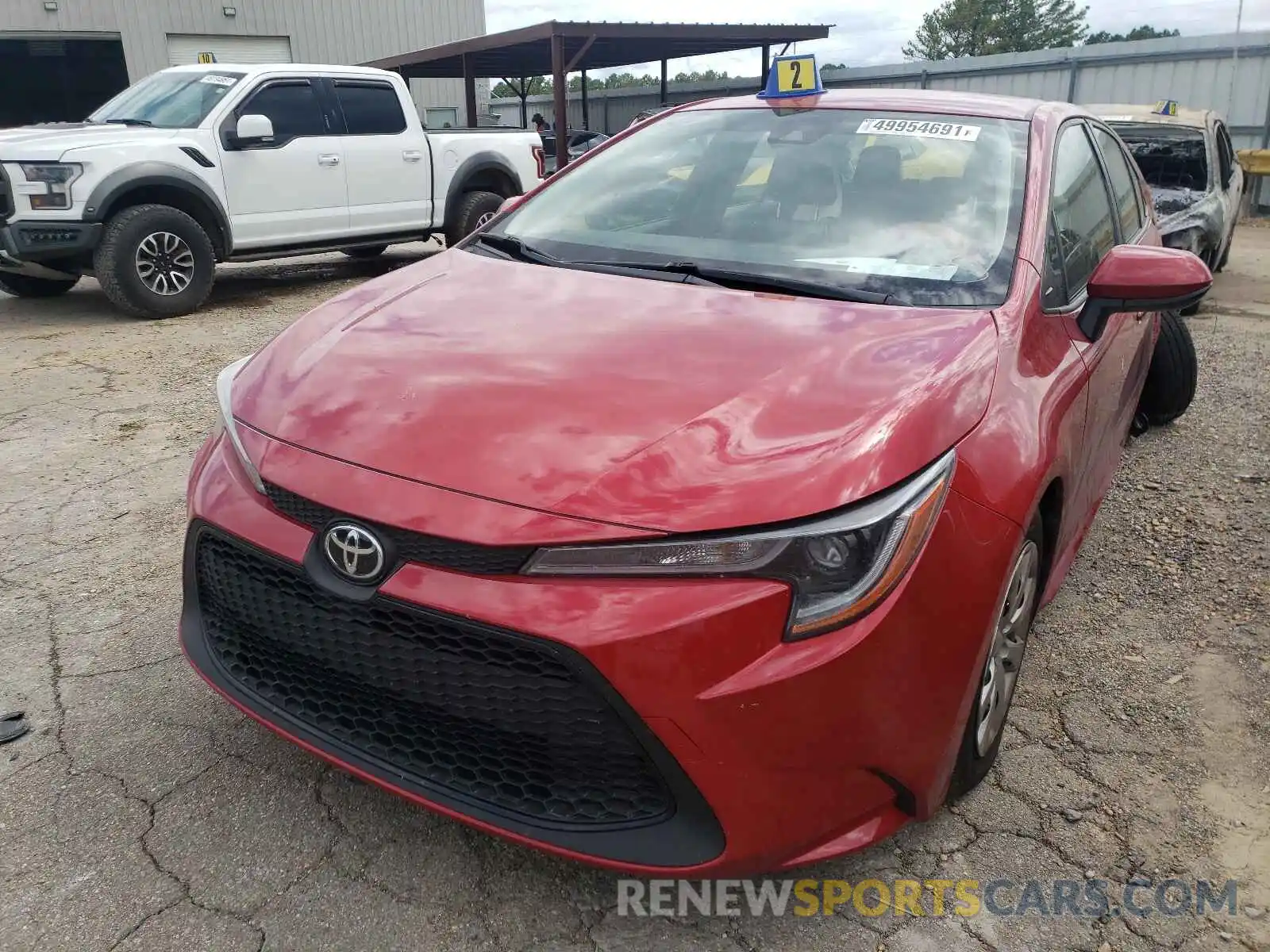 2 Photograph of a damaged car JTDEPMAE8MJ129011 TOYOTA COROLLA 2021