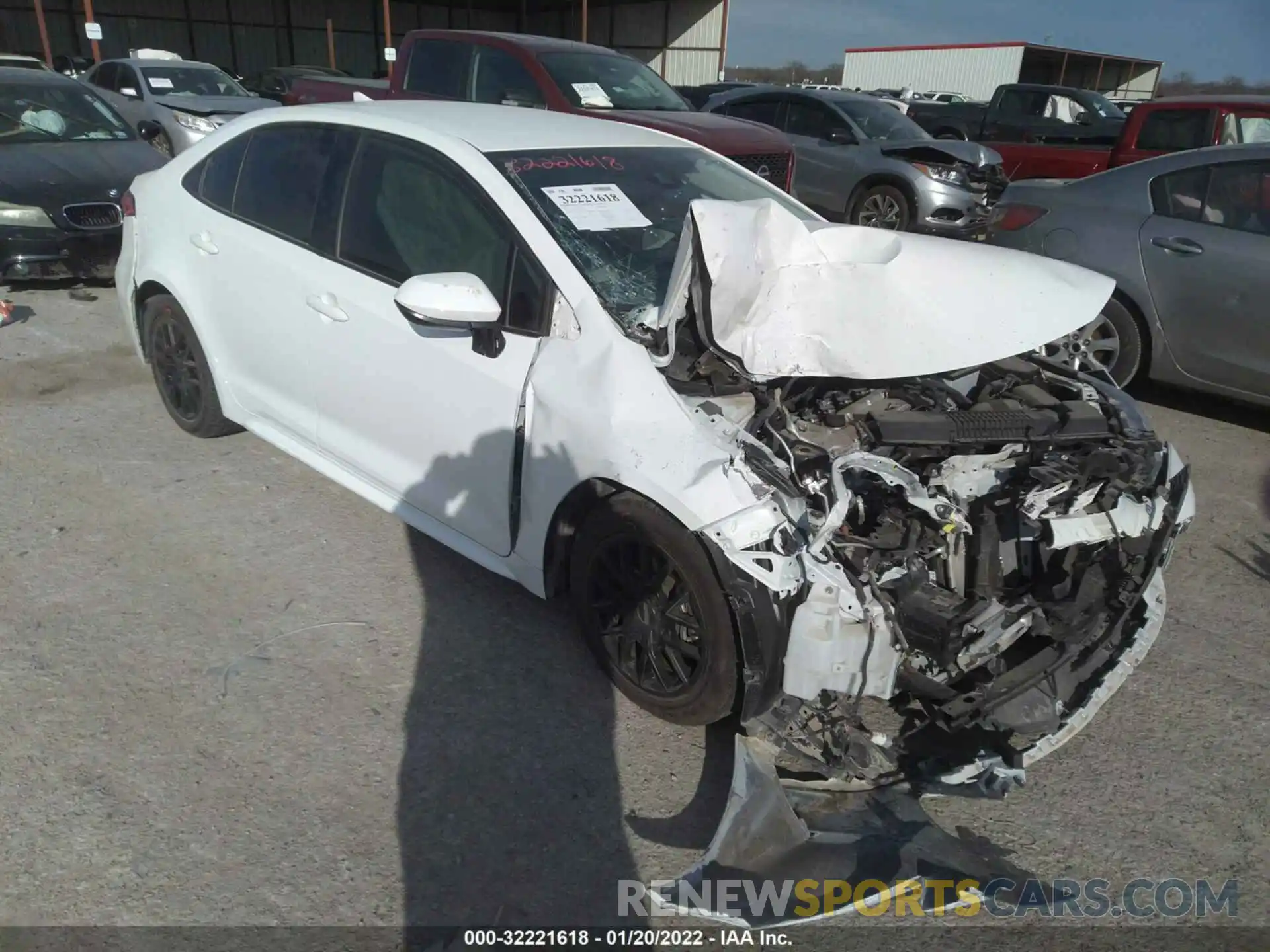 1 Photograph of a damaged car JTDEPMAE8MJ130028 TOYOTA COROLLA 2021