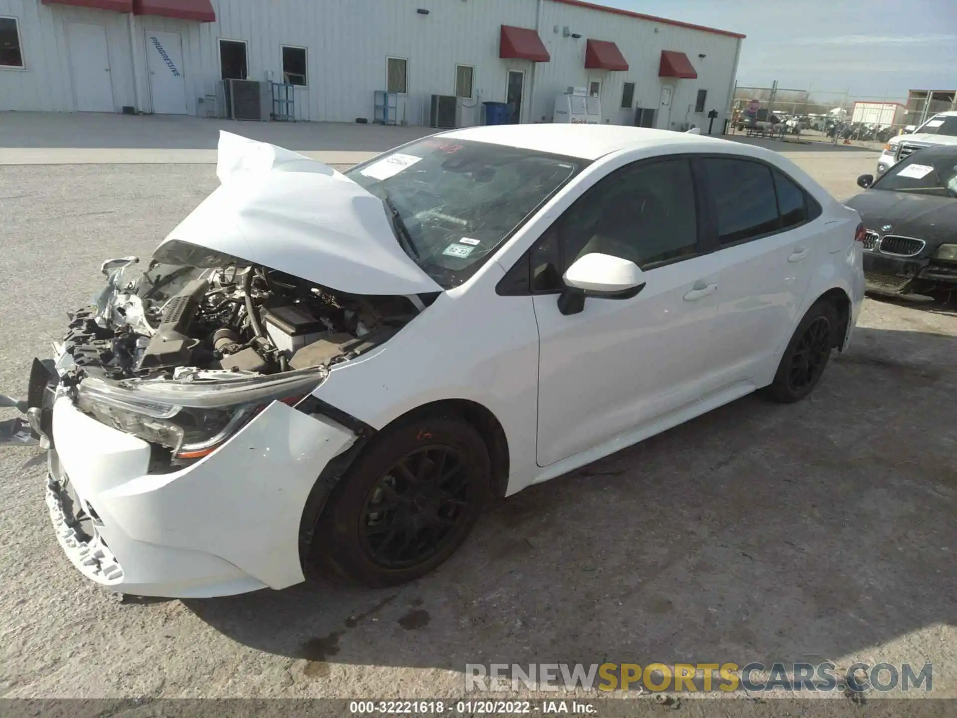 2 Photograph of a damaged car JTDEPMAE8MJ130028 TOYOTA COROLLA 2021