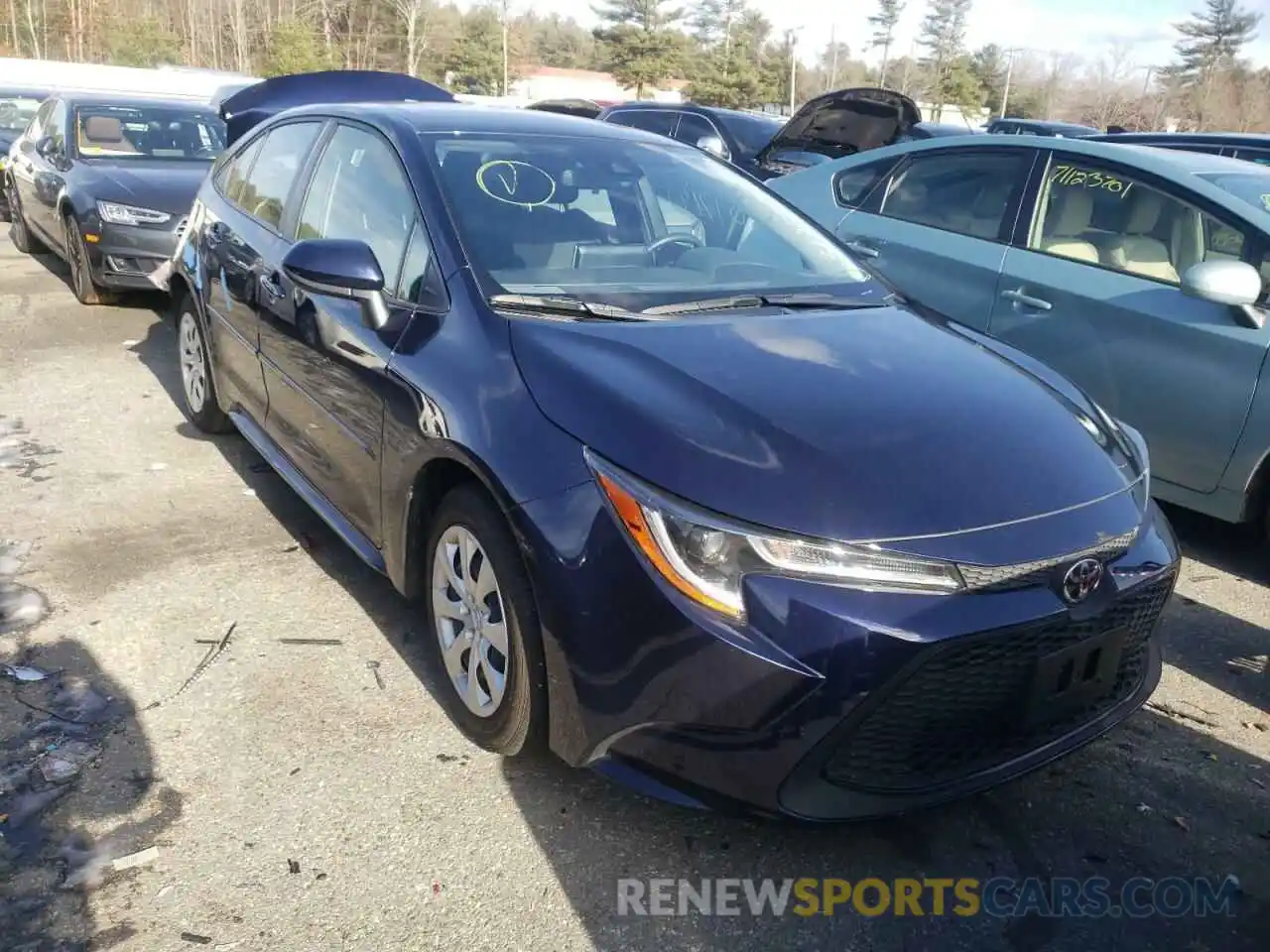 1 Photograph of a damaged car JTDEPMAE8MJ131311 TOYOTA COROLLA 2021