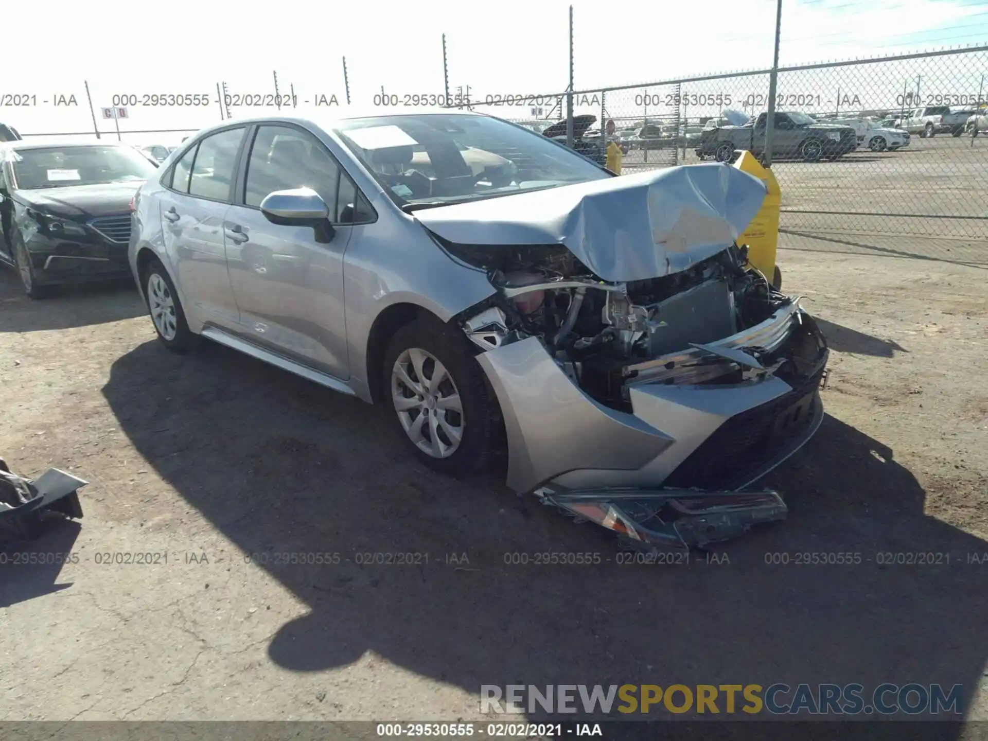 1 Photograph of a damaged car JTDEPMAE8MJ131423 TOYOTA COROLLA 2021