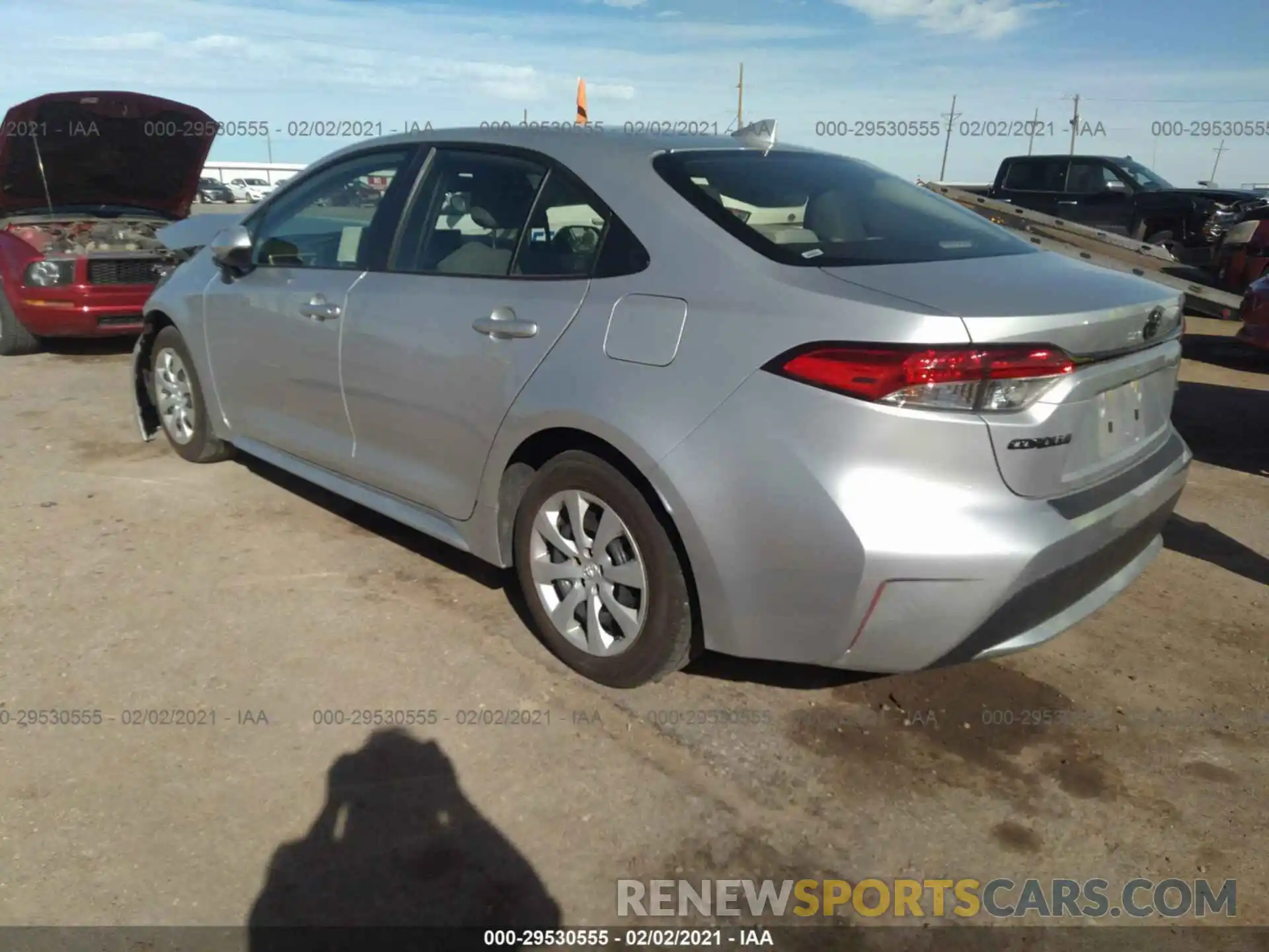 3 Photograph of a damaged car JTDEPMAE8MJ131423 TOYOTA COROLLA 2021