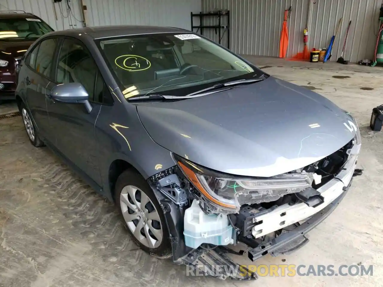 1 Photograph of a damaged car JTDEPMAE8MJ131549 TOYOTA COROLLA 2021