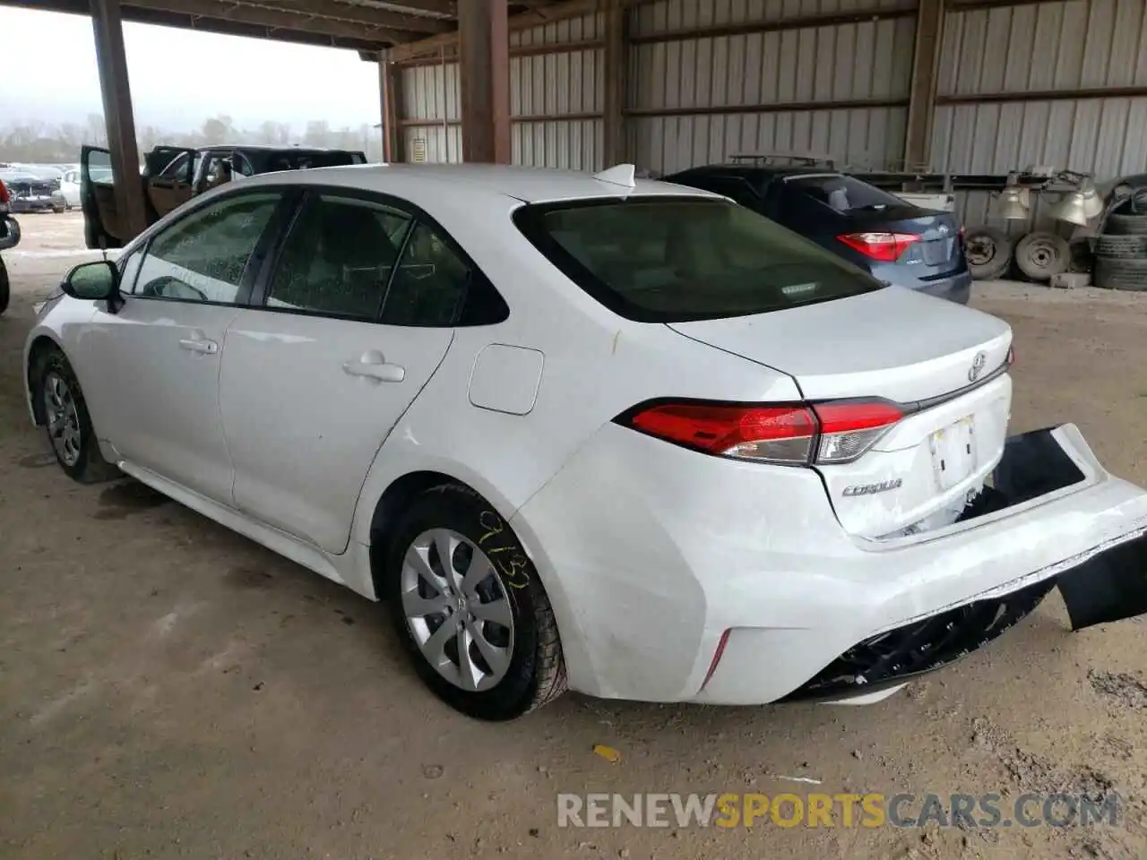 3 Photograph of a damaged car JTDEPMAE8MJ134578 TOYOTA COROLLA 2021