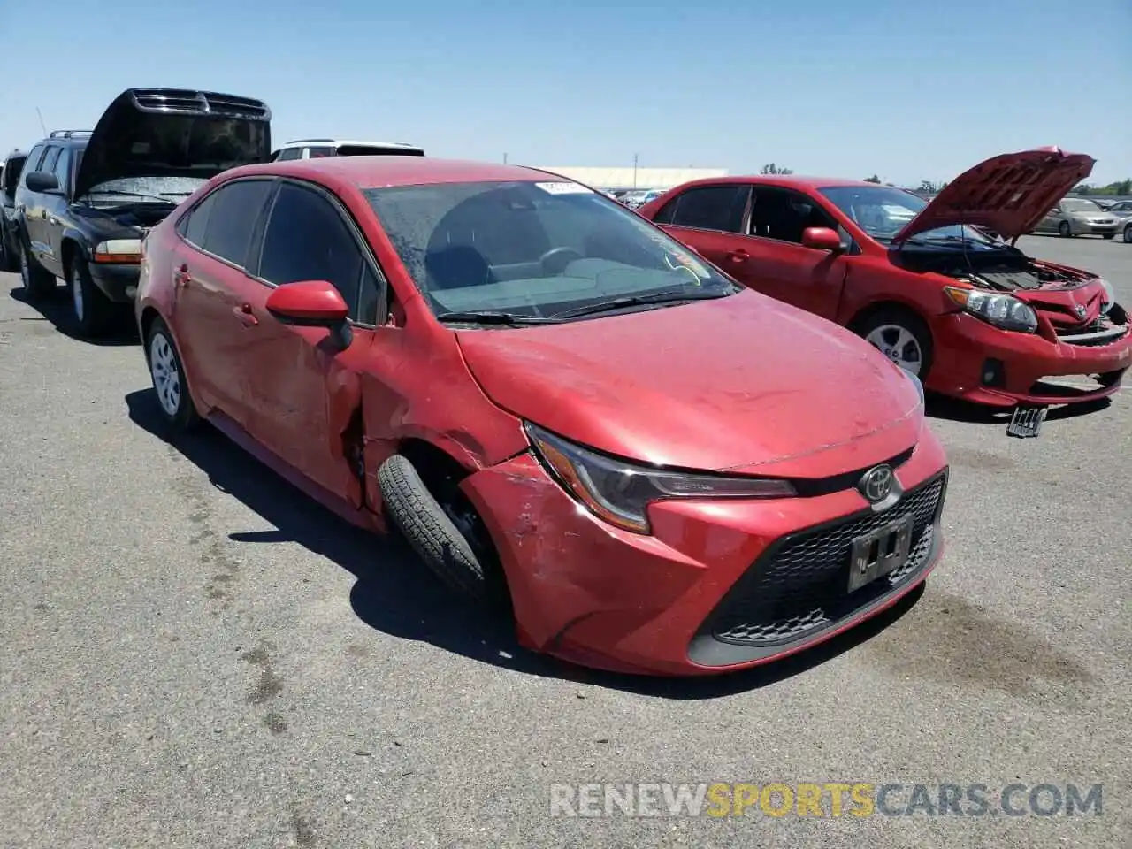 1 Photograph of a damaged car JTDEPMAE8MJ135004 TOYOTA COROLLA 2021