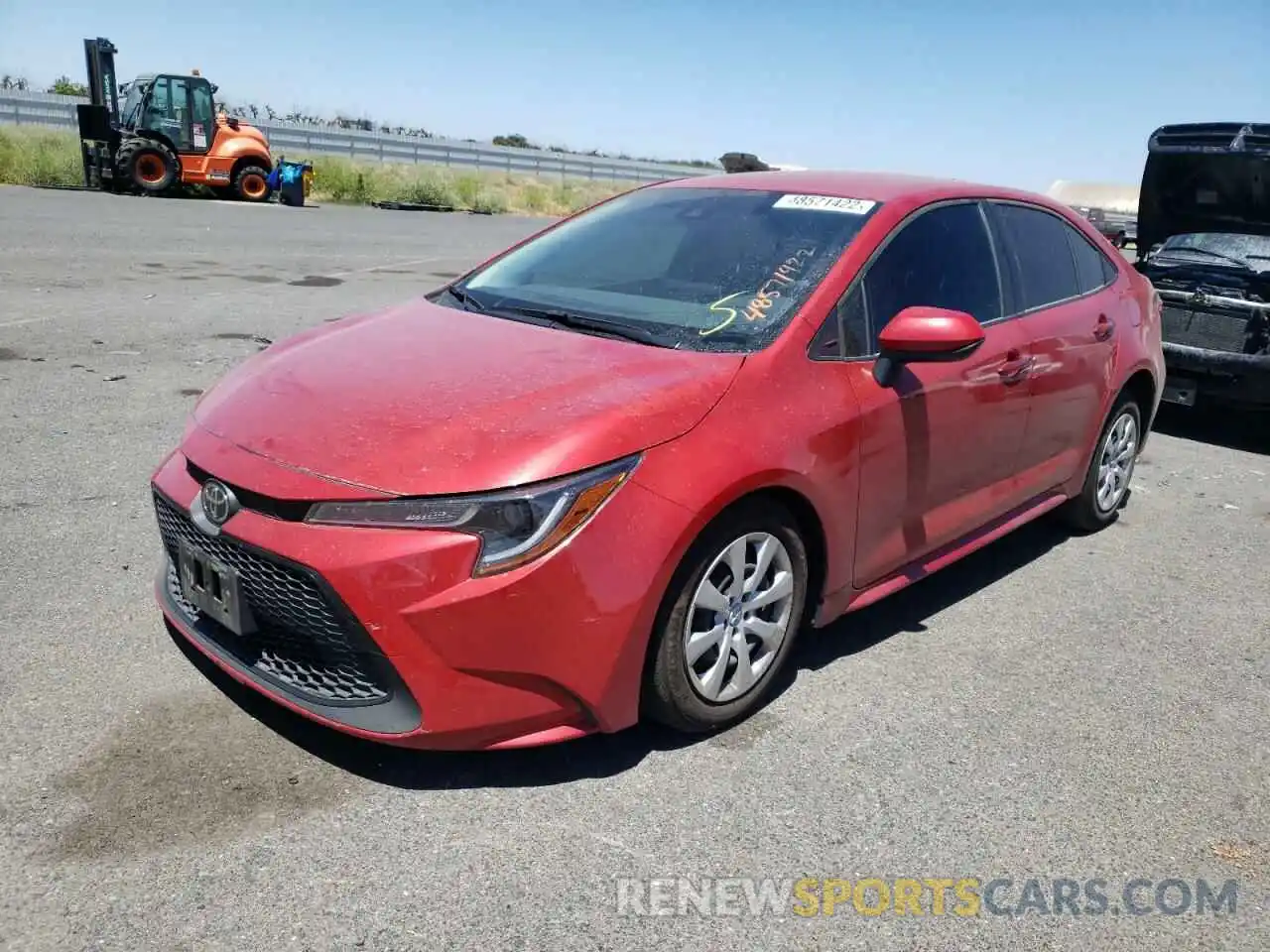 2 Photograph of a damaged car JTDEPMAE8MJ135004 TOYOTA COROLLA 2021