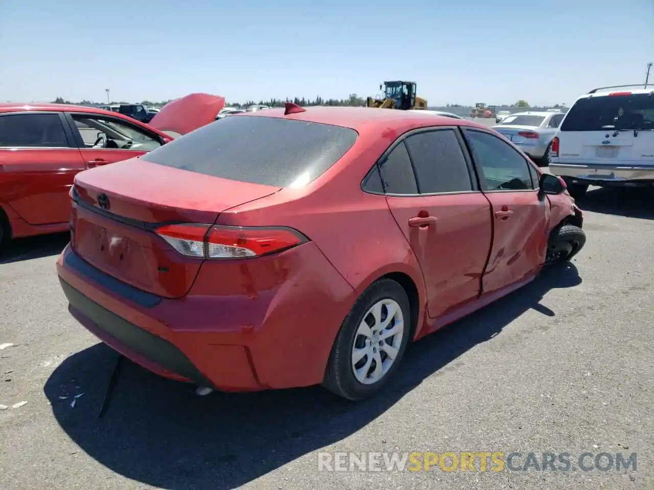 4 Photograph of a damaged car JTDEPMAE8MJ135004 TOYOTA COROLLA 2021