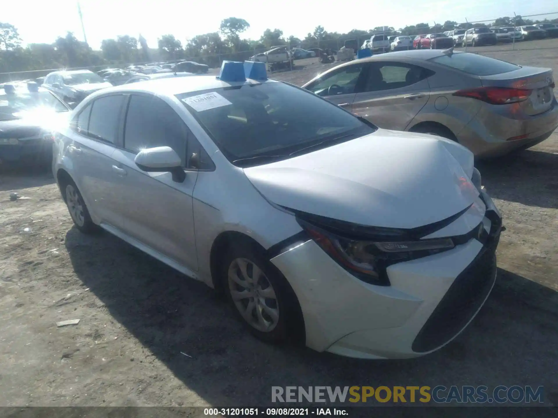 1 Photograph of a damaged car JTDEPMAE8MJ135889 TOYOTA COROLLA 2021