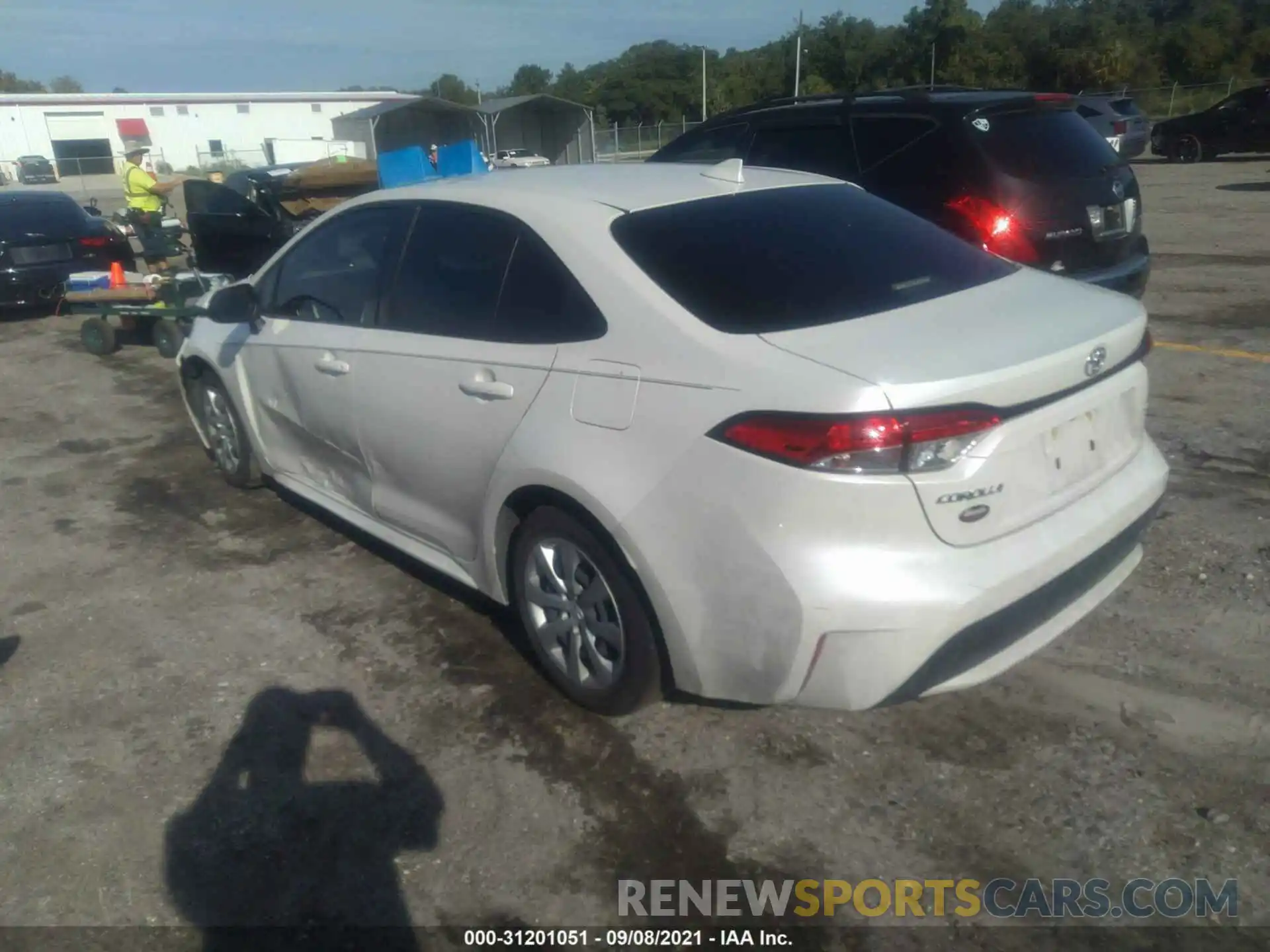 3 Photograph of a damaged car JTDEPMAE8MJ135889 TOYOTA COROLLA 2021