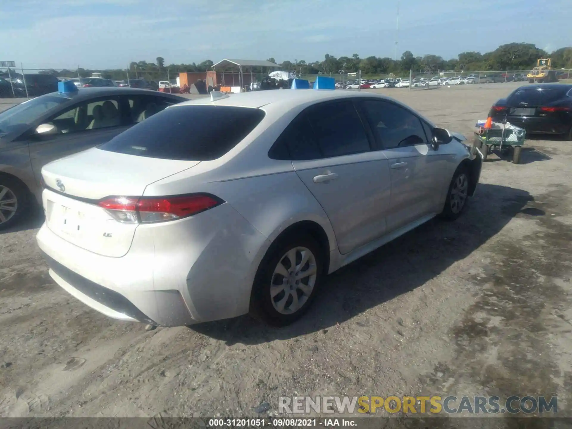 4 Photograph of a damaged car JTDEPMAE8MJ135889 TOYOTA COROLLA 2021