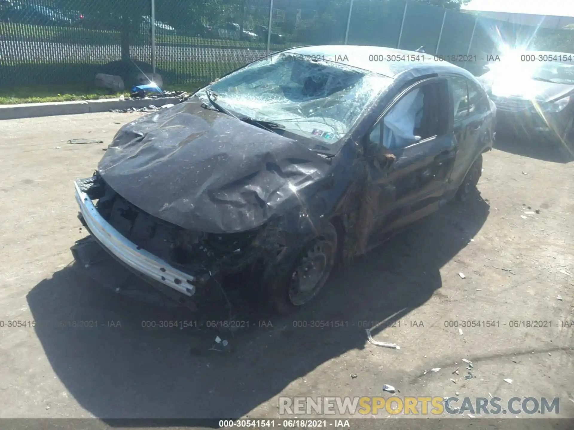 2 Photograph of a damaged car JTDEPMAE8MJ138551 TOYOTA COROLLA 2021