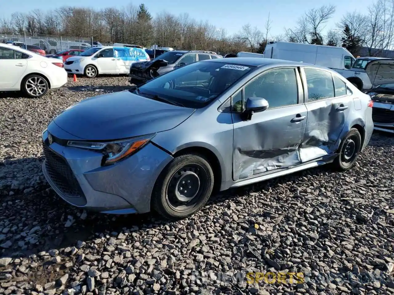 1 Photograph of a damaged car JTDEPMAE8MJ140400 TOYOTA COROLLA 2021