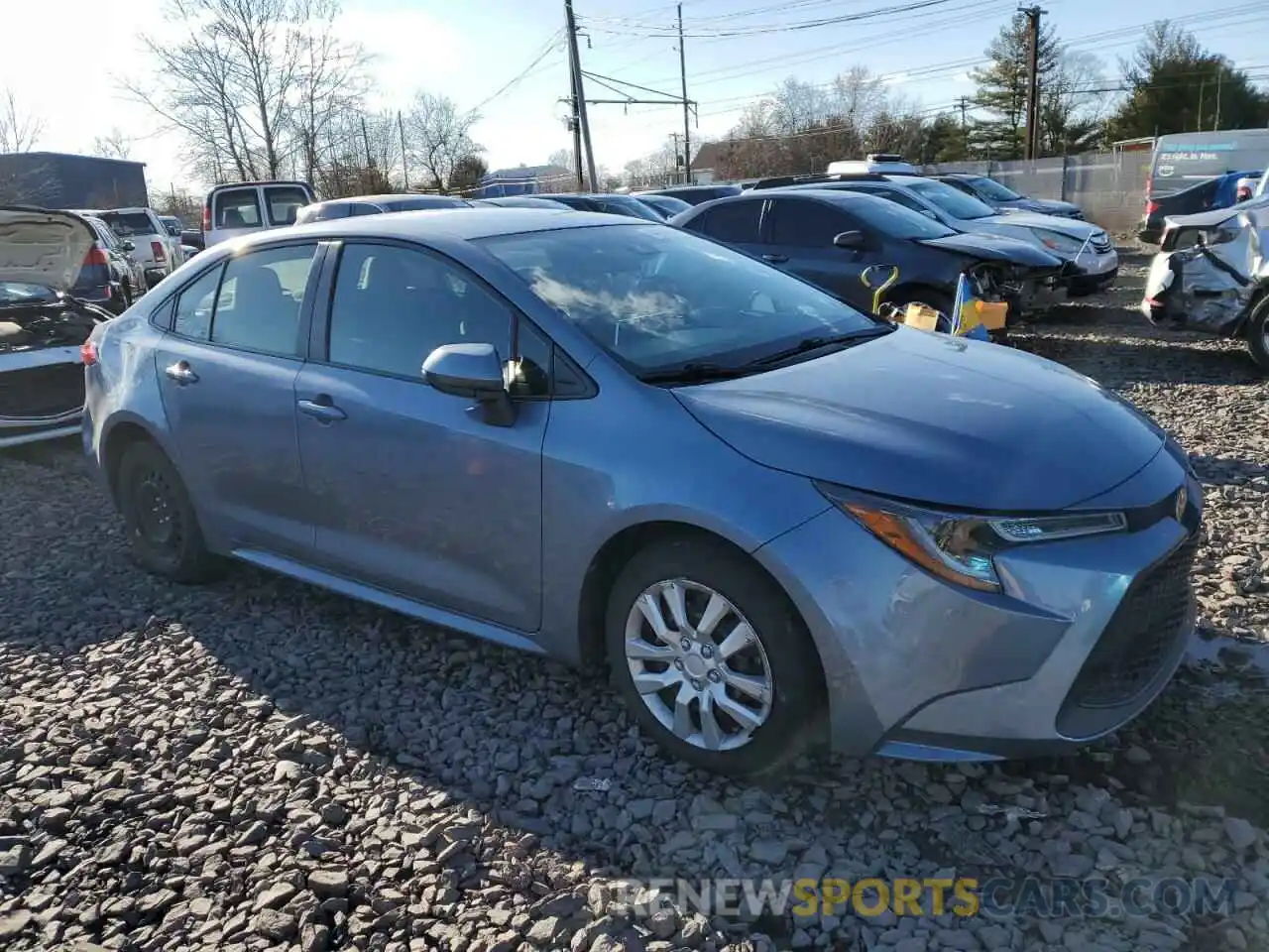 4 Photograph of a damaged car JTDEPMAE8MJ140400 TOYOTA COROLLA 2021